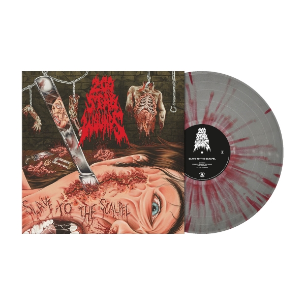 Slave to the Scalpel (silver with bloodred splatter vinyl)