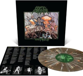 Money Talks (black ice with olive greeen, bone white and halloween orange splatter vinyl)