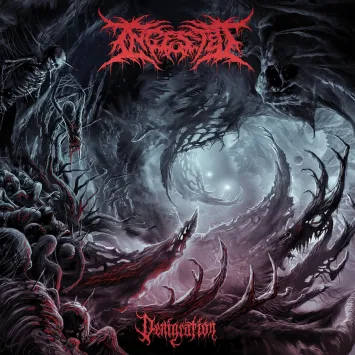 Denigration (clear, turquoise blue with red & neon pink splatter vinyl)